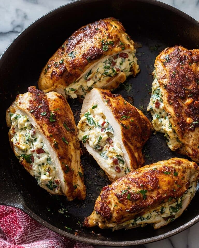 Stuffed Chicken Breasts with Cheese and Herbs Recipe