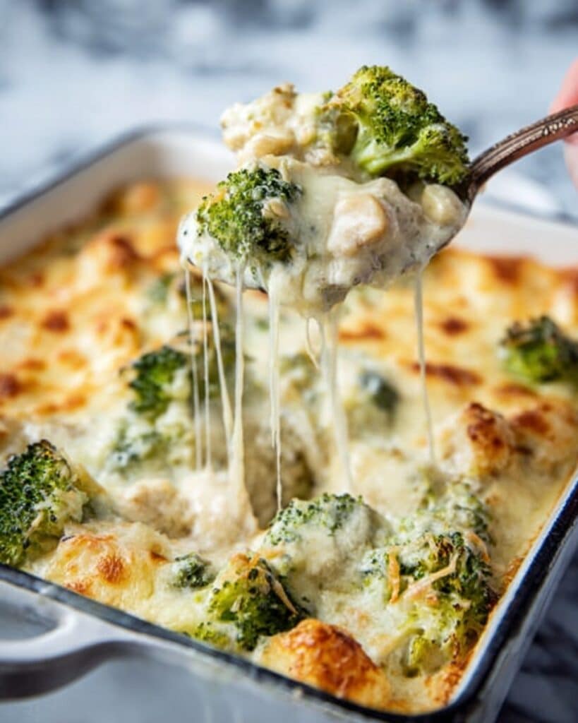 Keto Chicken Alfredo Casserole Recipe