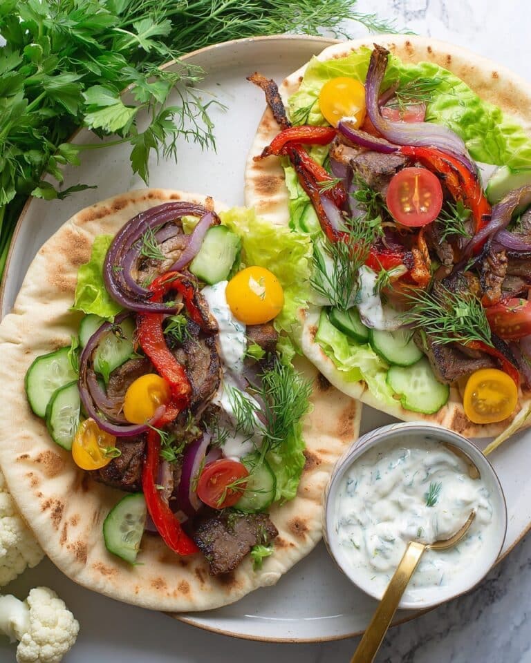 Grilled Skirt Steak Gyros Recipe