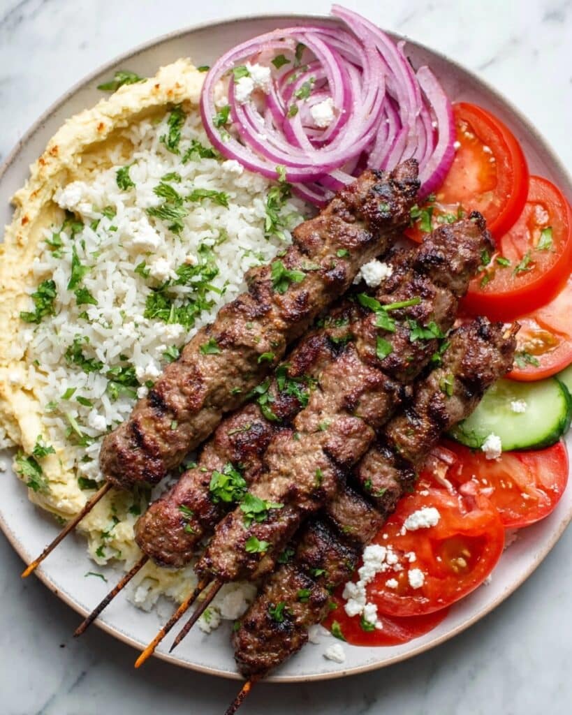 Juicy Beef Kafta Kabobs Recipe