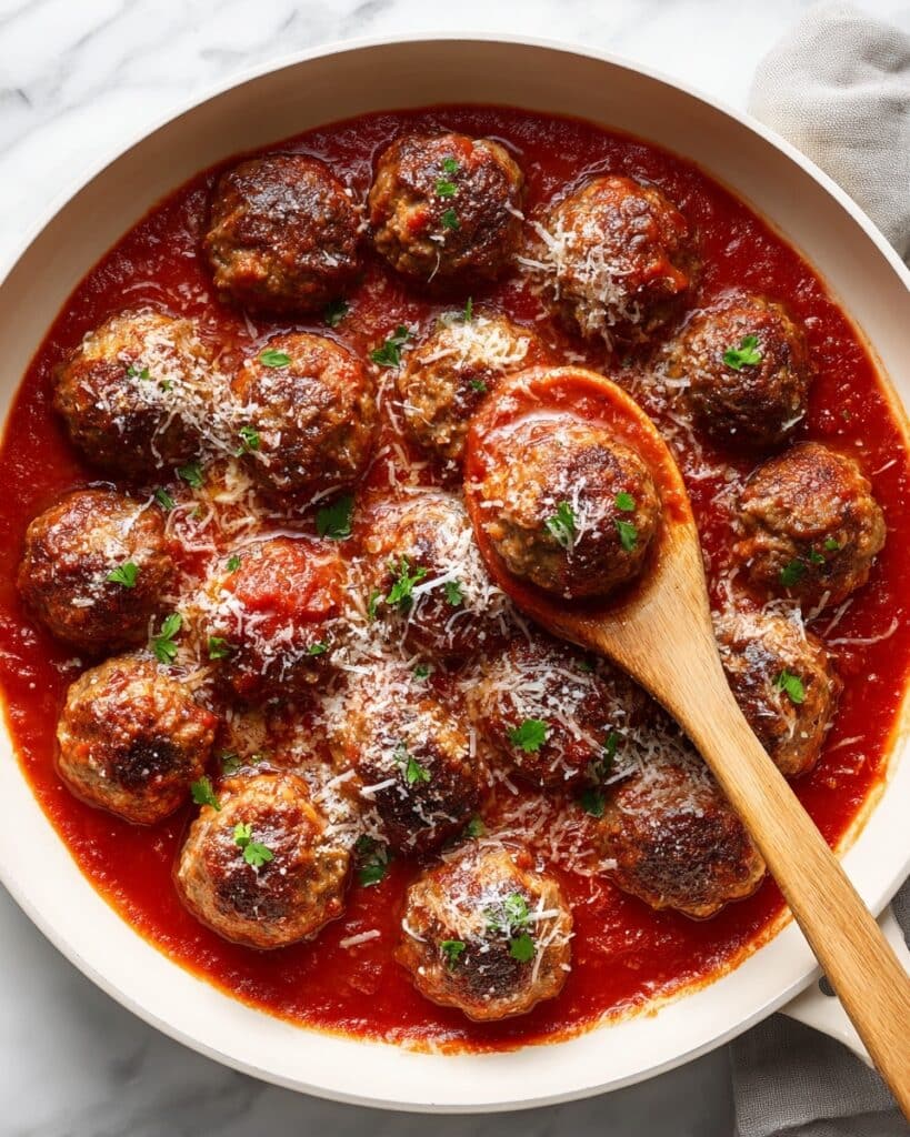 Simple Baked Italian Meatballs Recipe