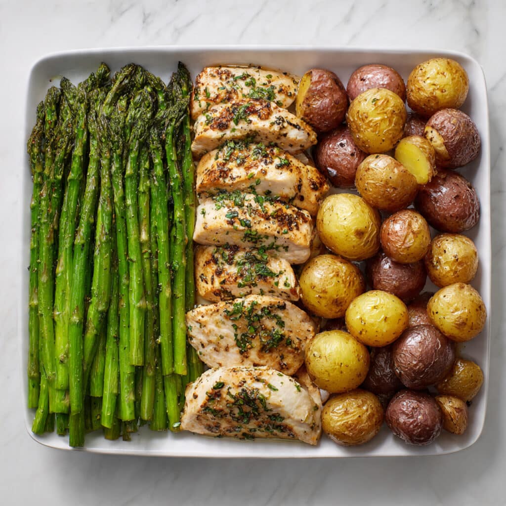 Sheet Pan Garlic Butter Chicken and Veggies Recipe