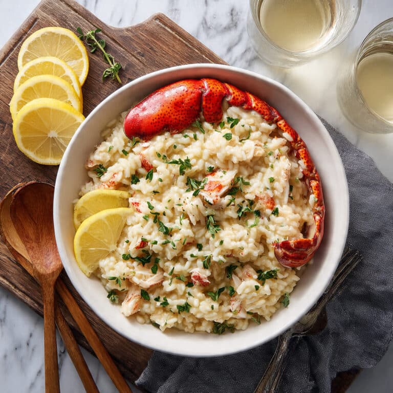 Butter Poached Lobster Risotto Recipe