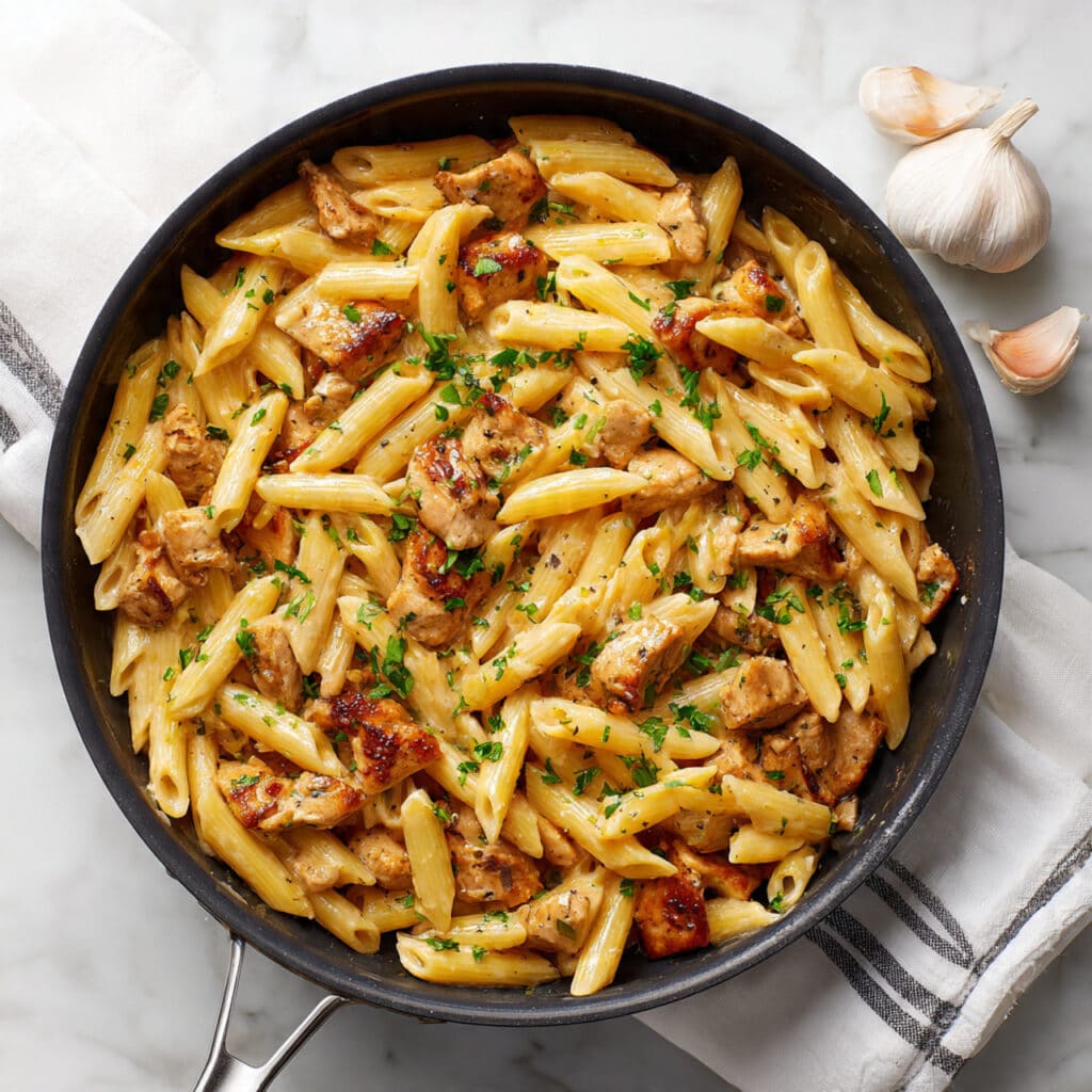 1-Pot Honey Garlic Chicken & Penne Recipe
