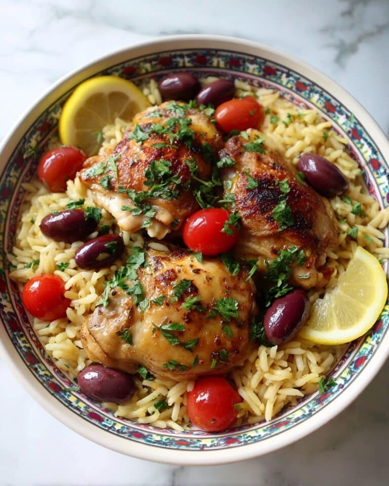 Mediterranean Chicken and Rice Bake Recipe