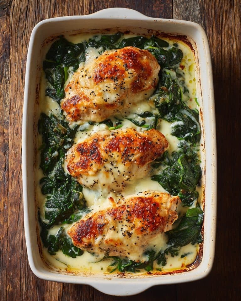 Creamy Spinach & Chicken Bake Recipe