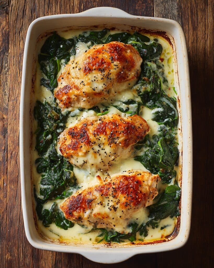 Creamy Spinach & Chicken Bake Recipe