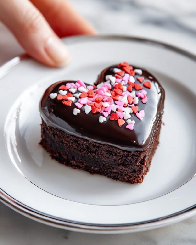 Dipped Heart Brownies Recipe