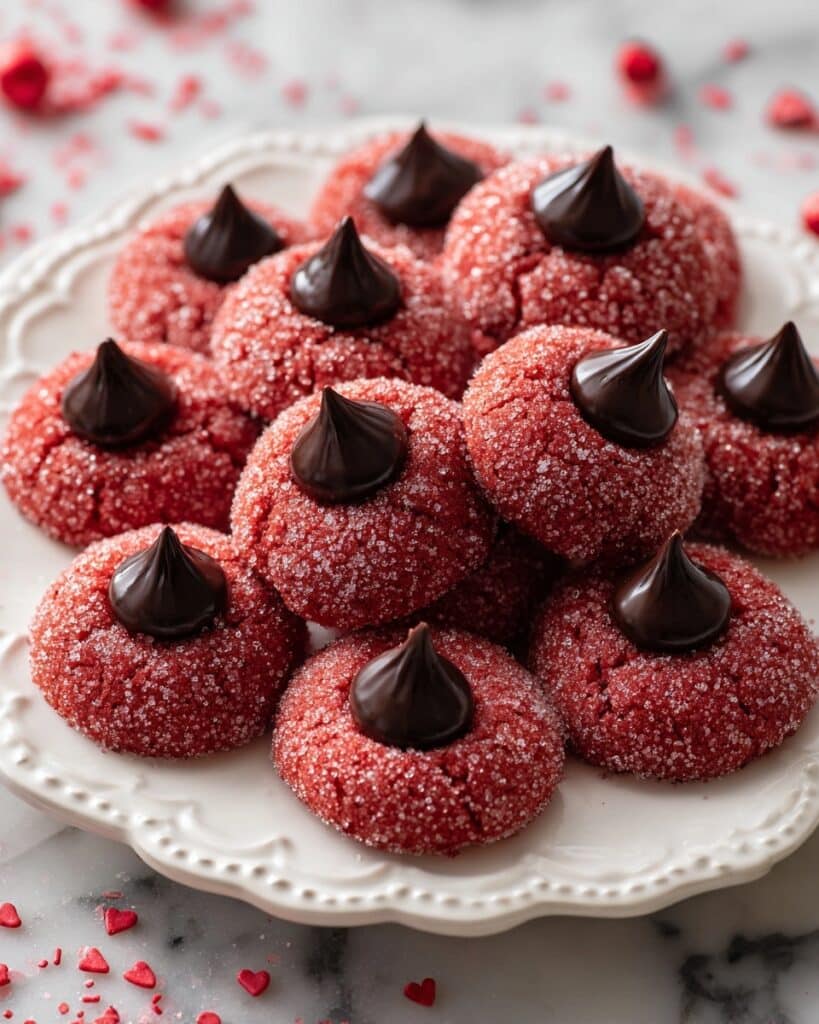 Easy Hershey’s Red Velvet Blossoms Cookies Recipe