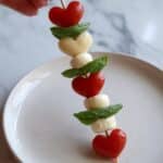 Heart Shaped Caprese Skewers Recipe