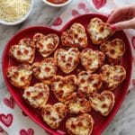 Mini Heart Shaped Pizzas Recipe