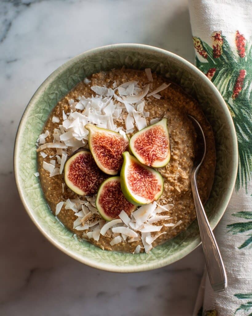 Warm Quinoa Porridge with Gingerbread Spice Recipe