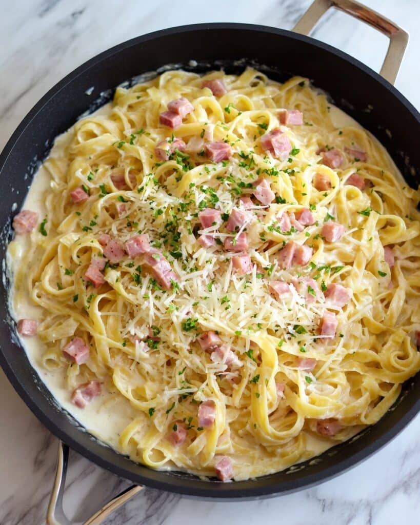 Creamy Avocado Carbonara with Smoked Beef Recipe