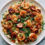 Fried Cabbage with Shrimp and Sausage Recipe