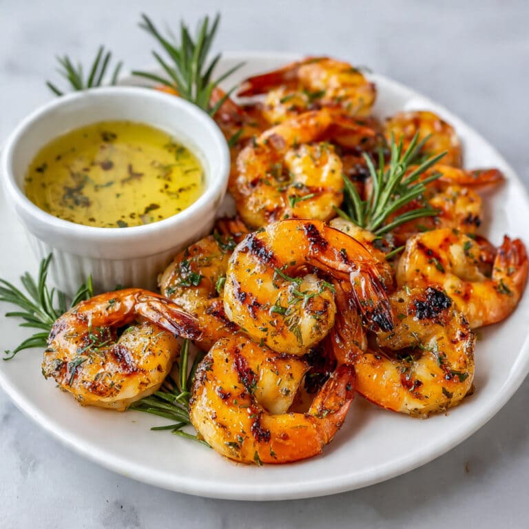 Brown Butter Rosemary Shrimp Skewers Recipe