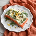 Roasted Salmon with Feta and Herbs Recipe