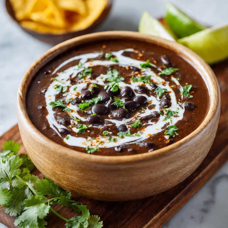 Mexican Style Black Bean Soup Recipe
