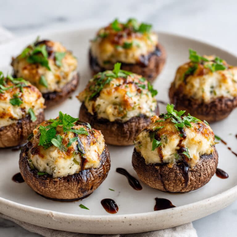 Garlic Parmesan Stuffed Mushrooms Recipe