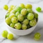 3-Ingredient Healthy Sour Candied Frozen Grapes Recipe
