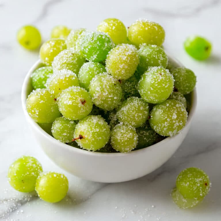 3-Ingredient Healthy Sour Candied Frozen Grapes Recipe