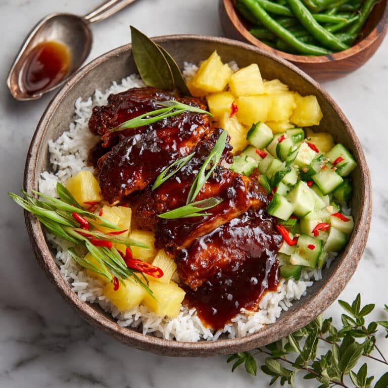 Skillet Chicken Adobo with Coconut Rice Recipe