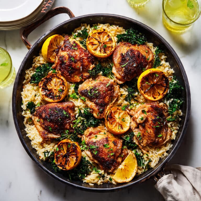 One Pot Lemon Chicken and Orzo Recipe