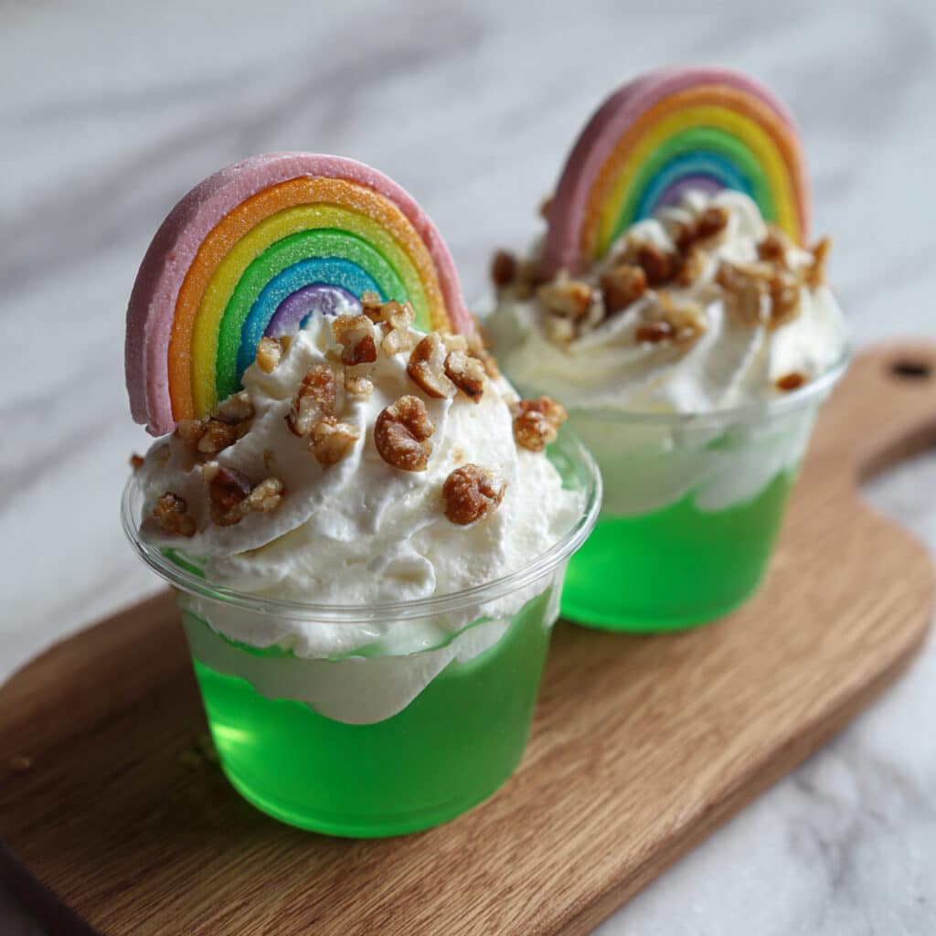 Rainbow Layered Jello Cups Recipe