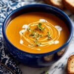 Creamy Butternut Squash Soup with Fresh Ginger Recipe