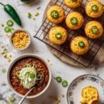 Cornbread Muffins with Jalapeño and Cheddar Recipe