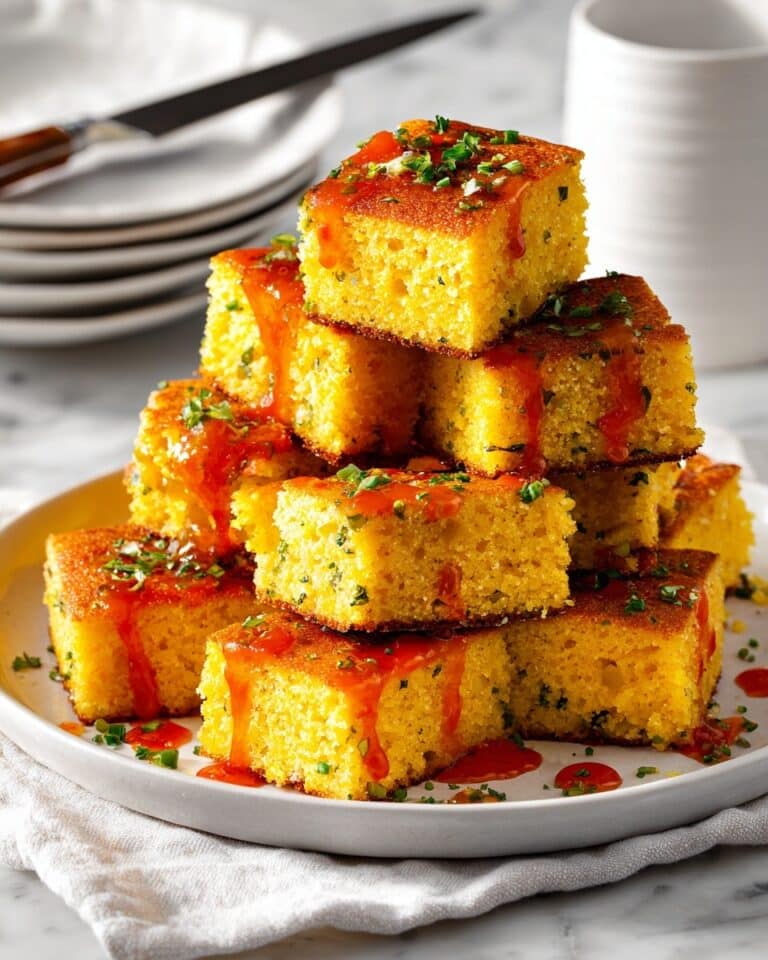 Homemade Cornbread with Maple Butter Topping Recipe