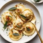 Creamy Pumpkin Tortellini with Sage Butter Sauce Recipe