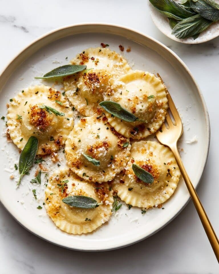 Creamy Pumpkin Tortellini with Sage Butter Sauce Recipe