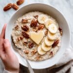 Creamy Apple Baked Oatmeal with Healthy Caramel Sauce Recipe