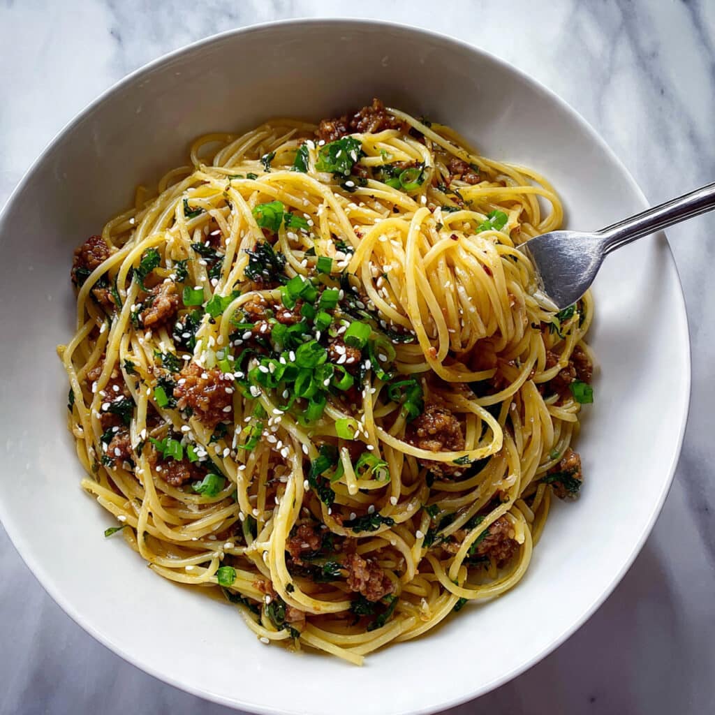 Chicken Scallion Noodles Recipe