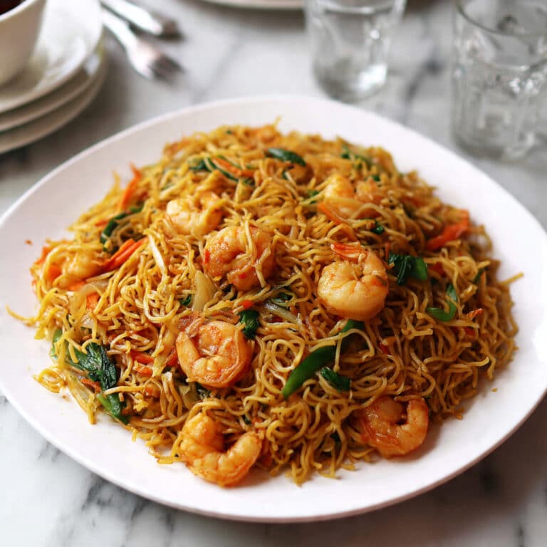 Fragrant Shrimp Scallion Oil Lo Mein Recipe