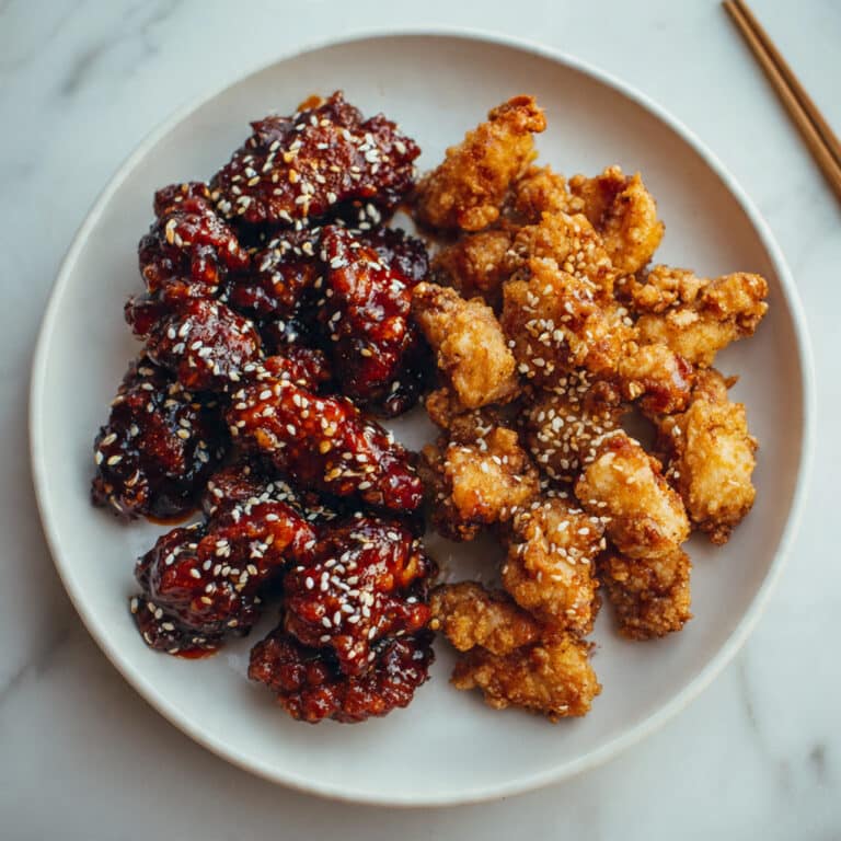 Crispy Korean Fried Chicken with Spicy Honey Sauce Recipe