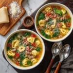 Rustic Italian Tortellini Soup Recipe