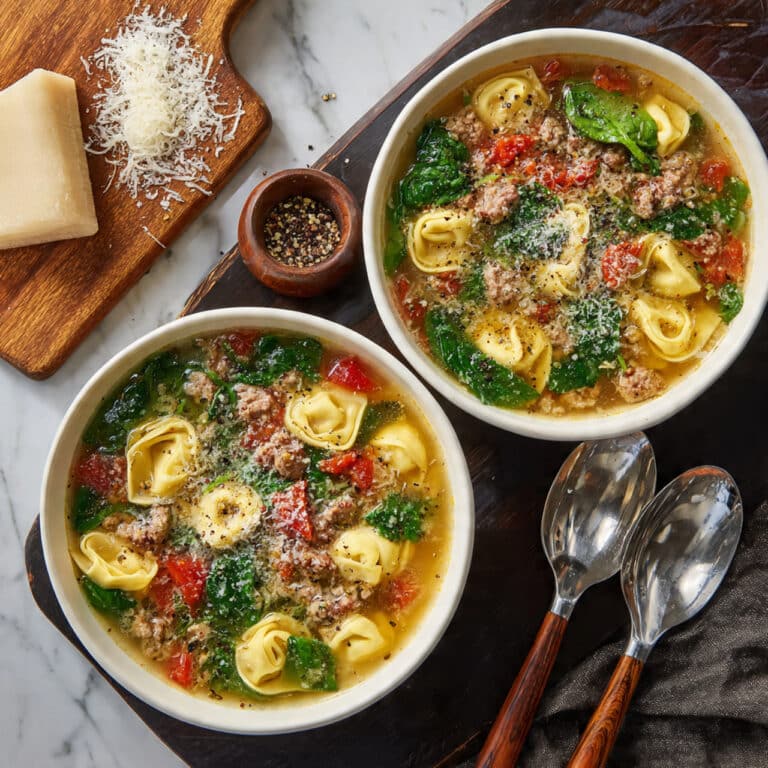 Rustic Italian Tortellini Soup Recipe