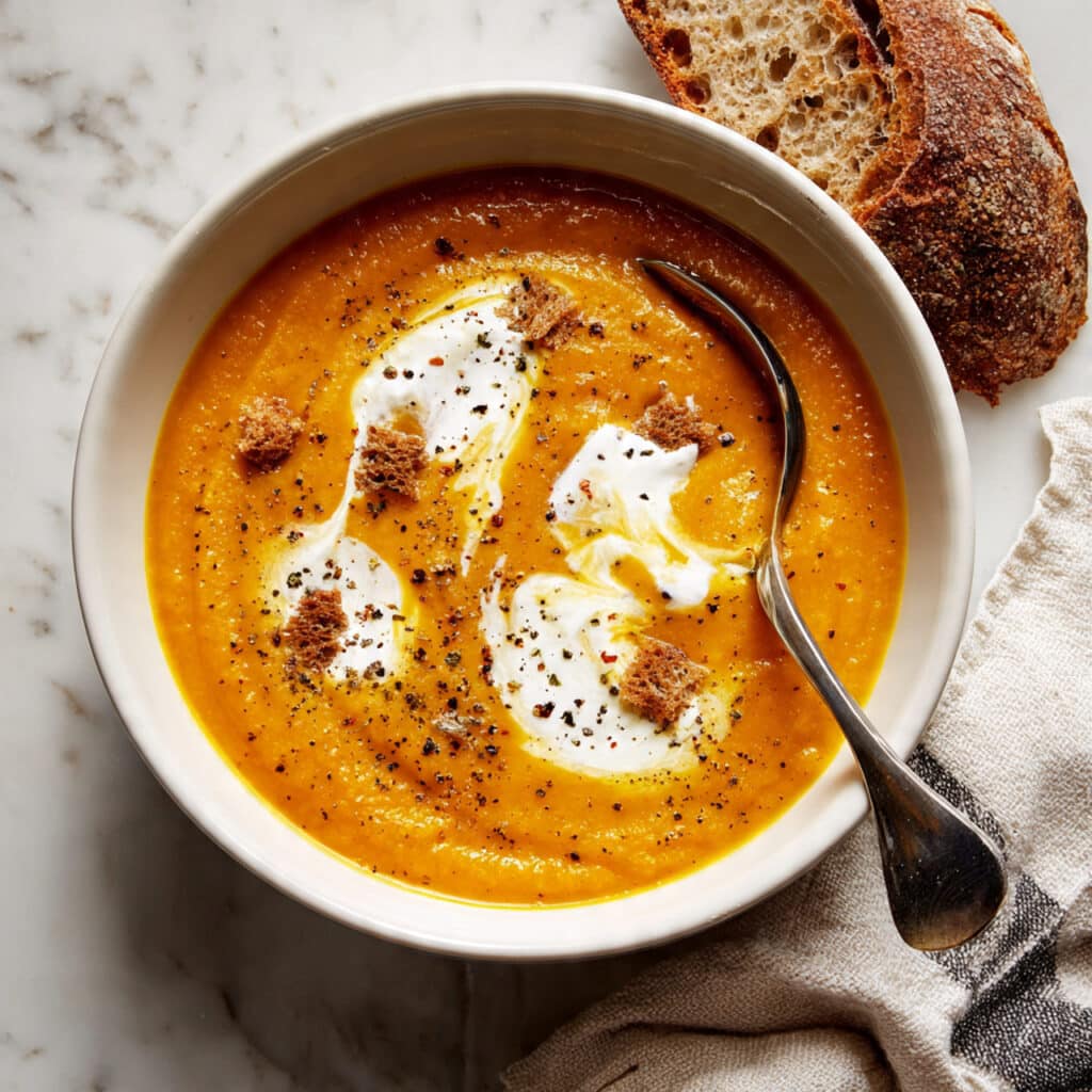 Roasted Carrot Soup Recipe