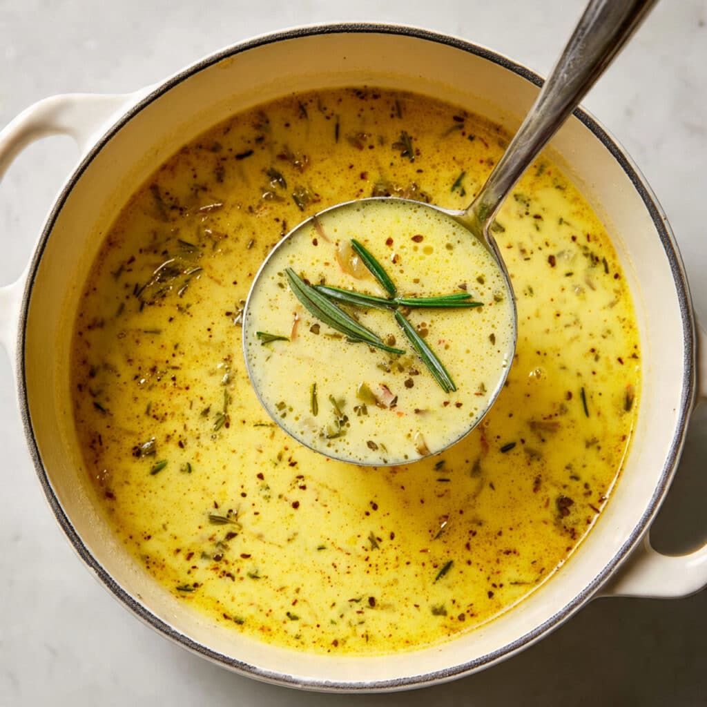 Asparagus and Leek Soup With Parmesan Cheese Recipe