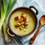Potato and Leek Soup With Truffle Oil Recipe