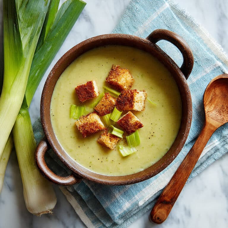 Potato and Leek Soup With Truffle Oil Recipe