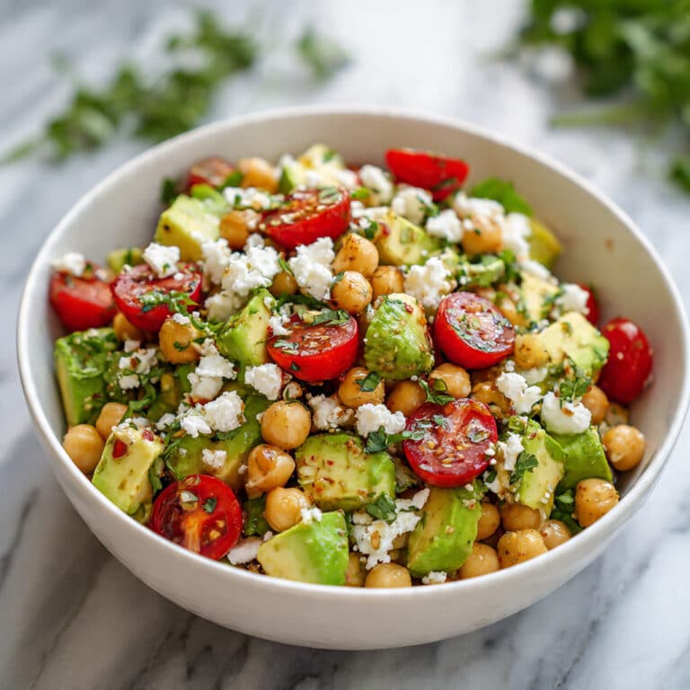 Chickpea Feta Avocado Salad Recipe