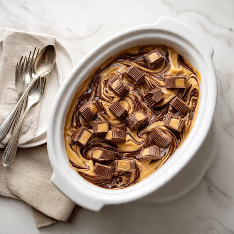 Reese’s Peanut Butter Cup Chocolate Cake Crockpot Recipe
