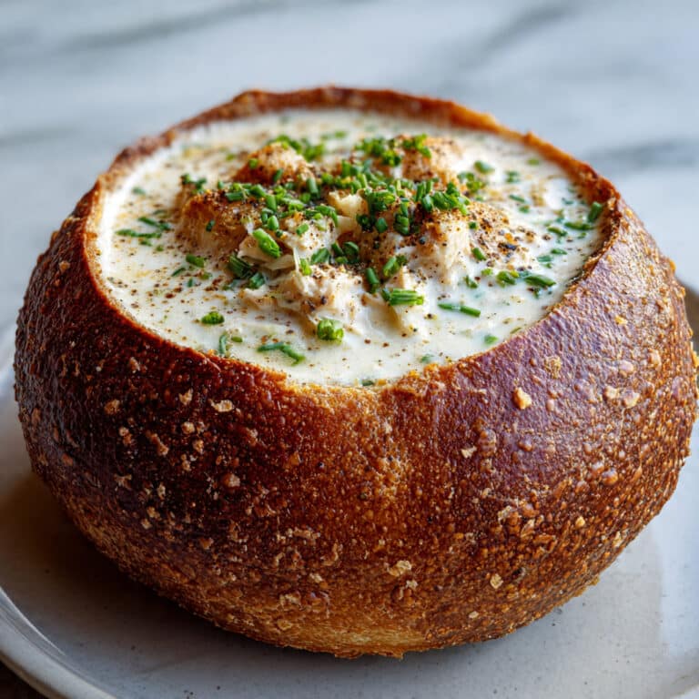 Clam Chowder in Sourdough Bread Bowl Recipe