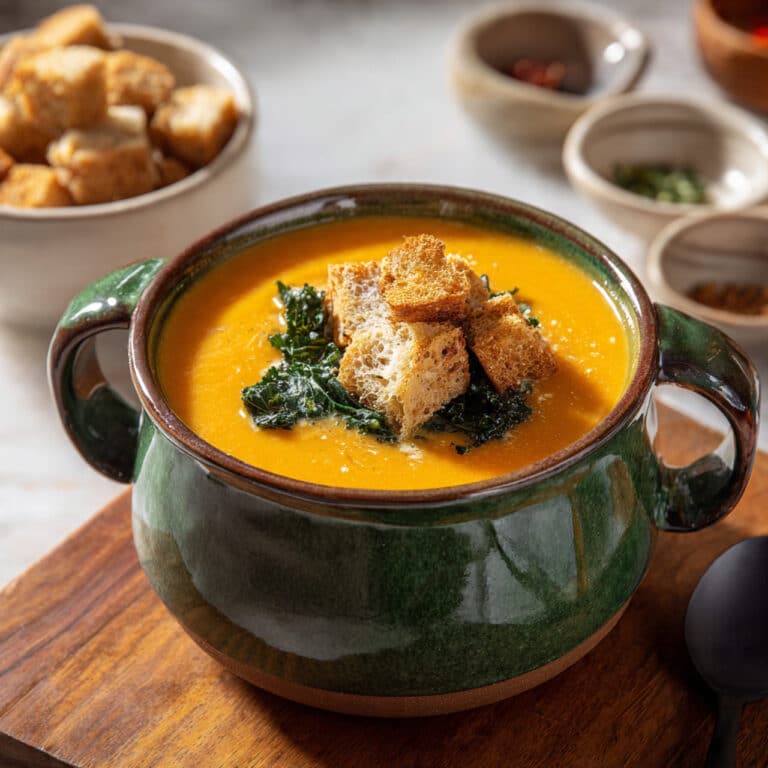 Roasted Sweet Potato and Apple Soup Recipe
