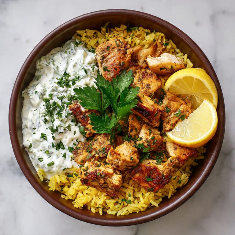 Easy Dump-and-Bake Chicken Tzatziki with Rice Recipe