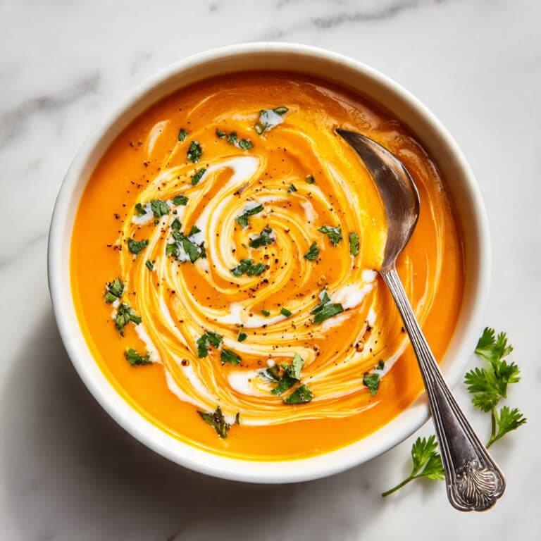 Creamy Roasted Butternut Squash Soup with Warm Spices Recipe