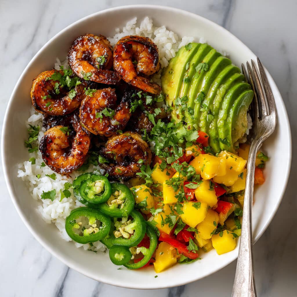Shrimp Mango Rice Bowl Recipe