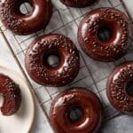 Chocolate Covered Baked Donuts with Rich Chocolate Glaze Recipe
